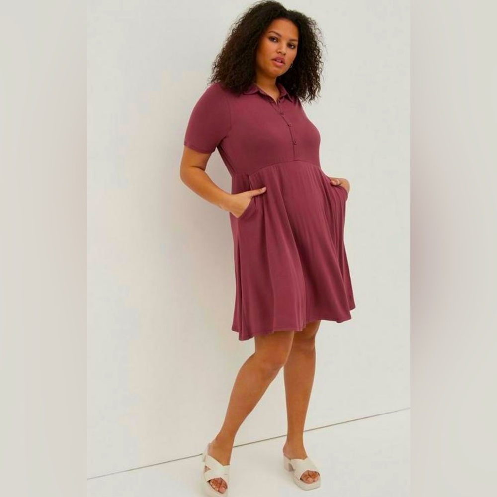 Mini Super Soft Collared Dress